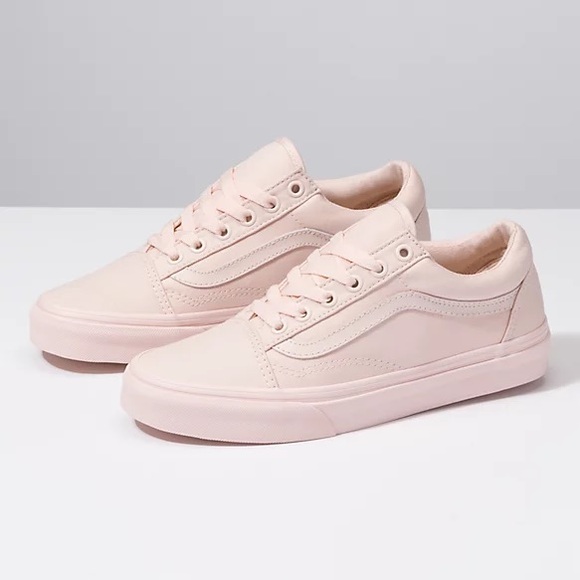 Vans Shoes - Vans 5.5 Blush Pink Mono Canvas Old Skool Sneakers